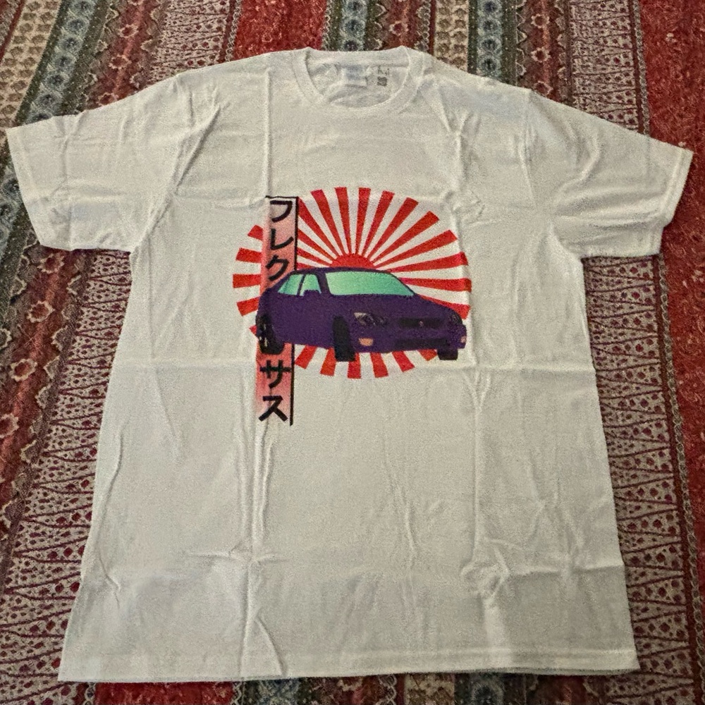 Japanese Culture Lexus IS300 Altezza Graphic Car Design White Shirt Large